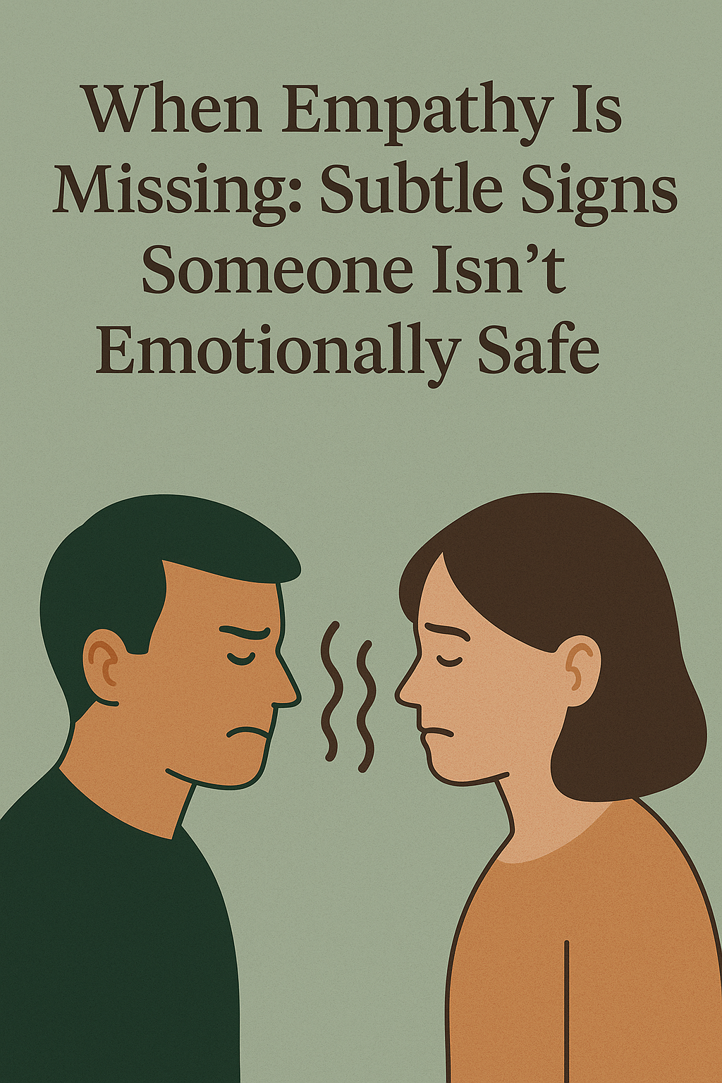 💬 When Empathy Is Missing: Subtle Signs Someone Isn’t Emotionally Safe