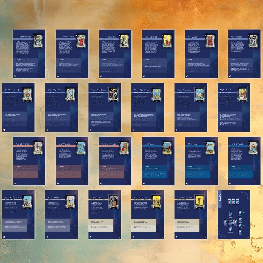 Preview of Tarot Unveiled – 78 tarot card meanings for accurate and intuitive readings.