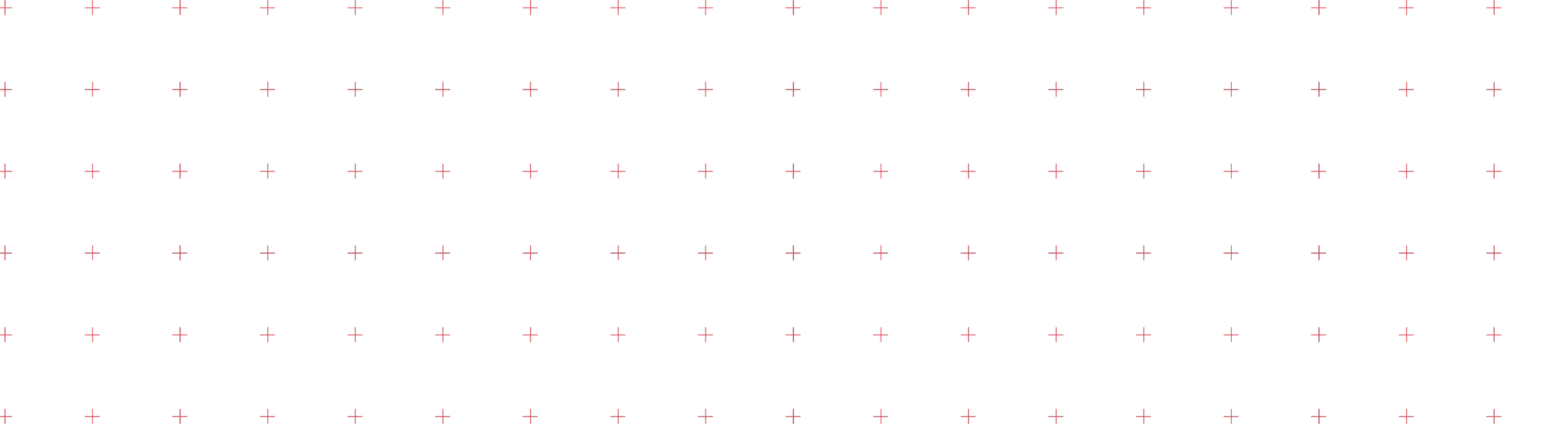 Black background with a grid pattern of small red plus signs evenly spaced.