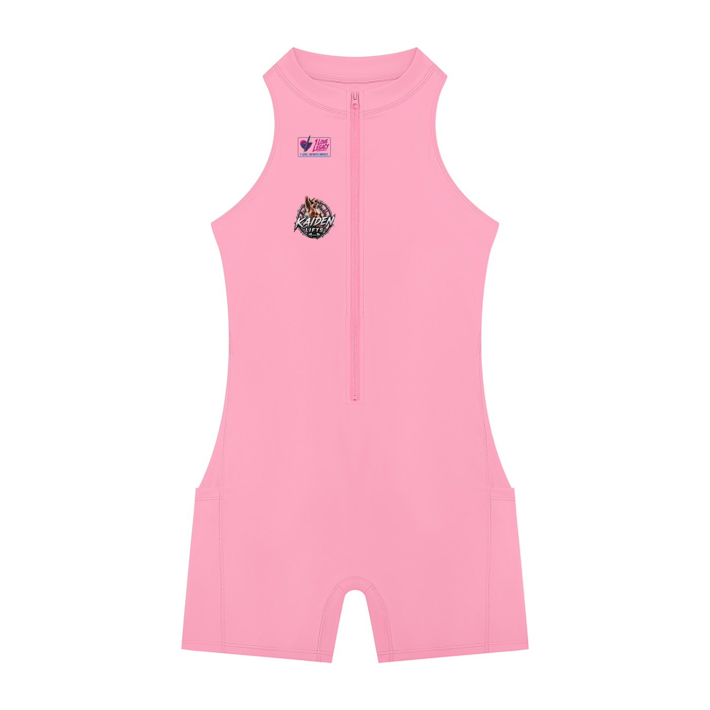 Kaiden Lifts Women’s Quarter-Zip Yoga Romper