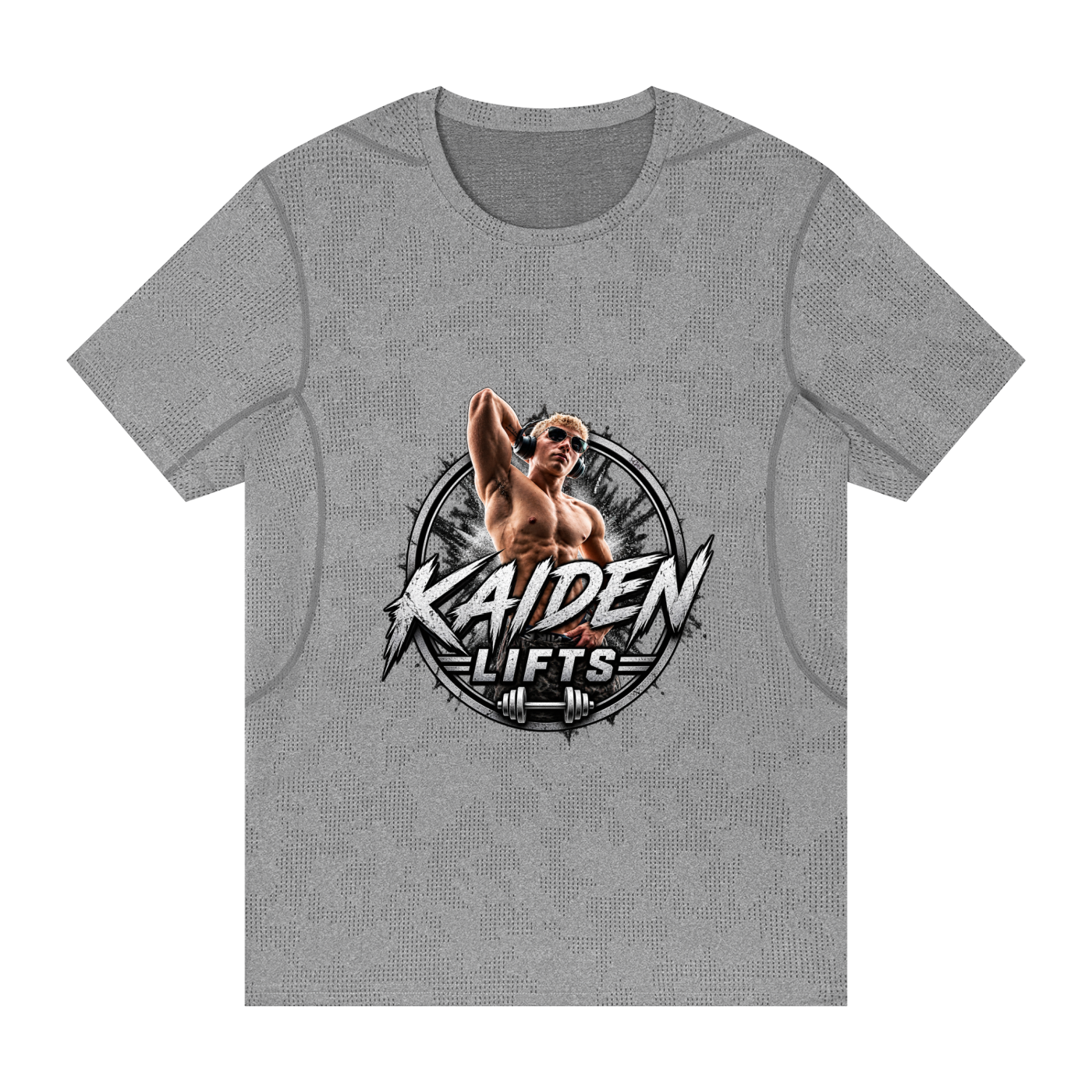 Kaiden Lifts Men's Jacquard Slim Mesh T-Shirt