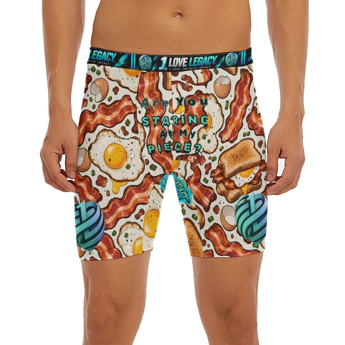 1LL Eggs and Bacon Long Boxer Briefs
