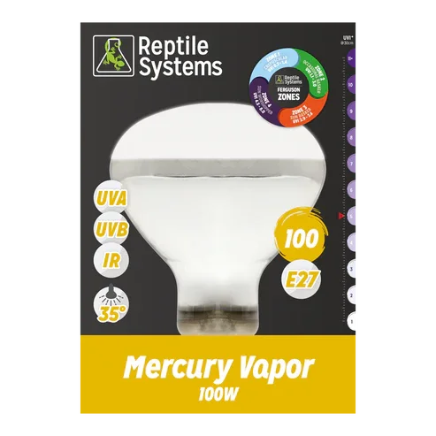 Reptile Systems Mercury-vapour D3 UV Basking Lamp 100W