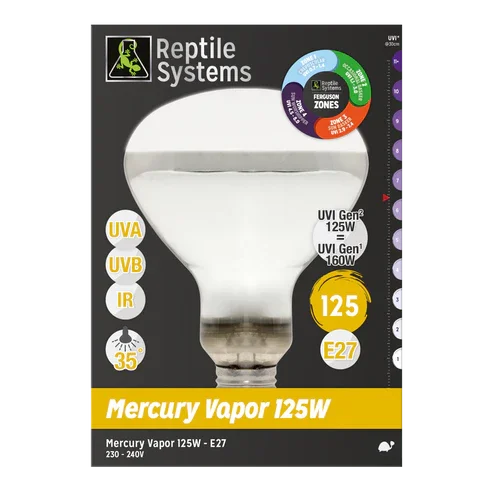 Reptile Systems Mercury-vapour D3 UV Basking Lamp 160W