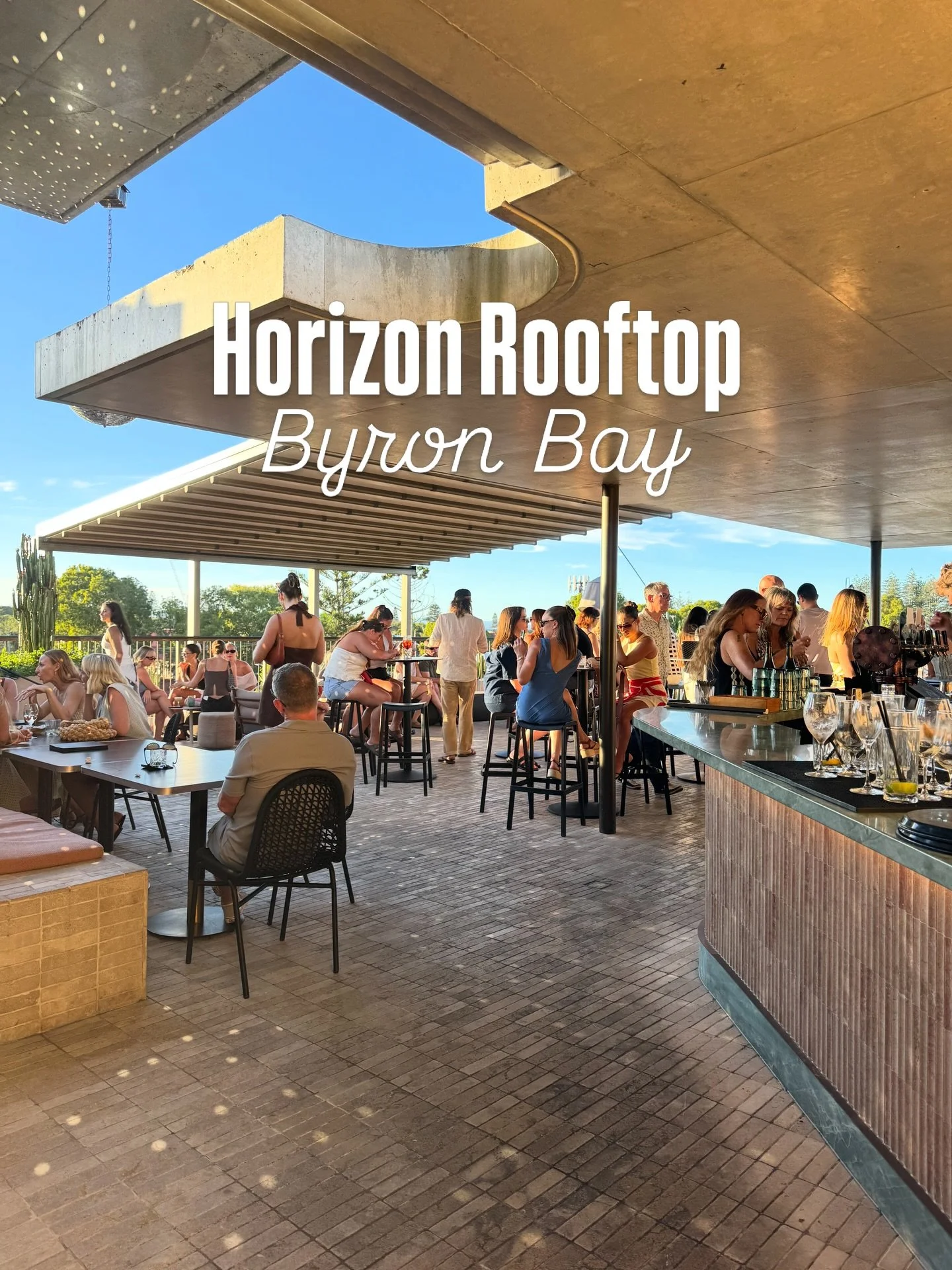 The prettiest rooftop bar in Byron Bay 🌵🍹