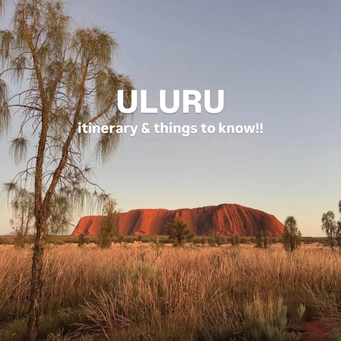 ULURU!! Swipe for tips and itinerary! 🧡

📌 Save this for your trip! 

#exploreuluru #travel #australia #ayersrockresort
