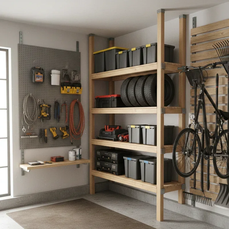 DIY Garage Shelving Ideas