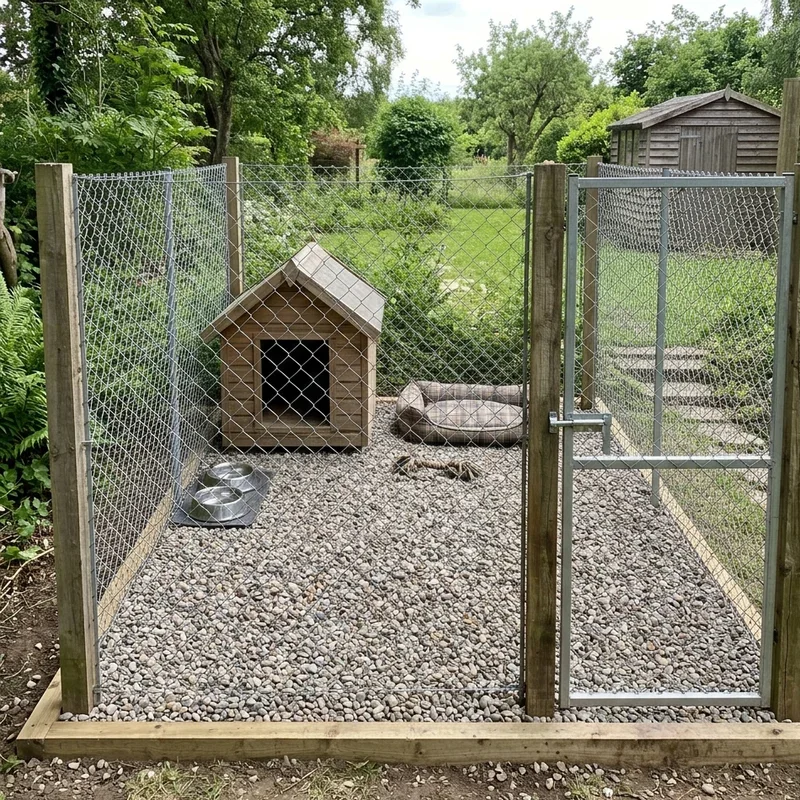 DIY Outdoor Dog Kennel Flooring Ideas
