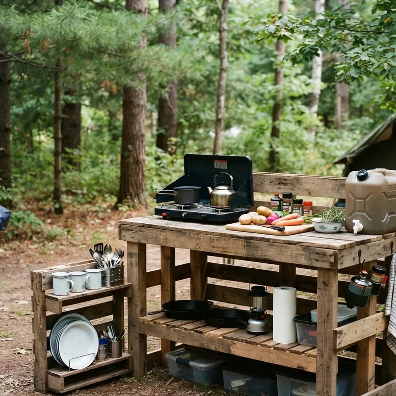 DIY Camping Kitchen Ideas