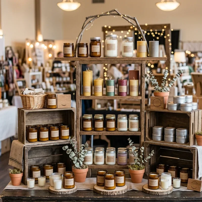 Candle Display Ideas for Craft Shows