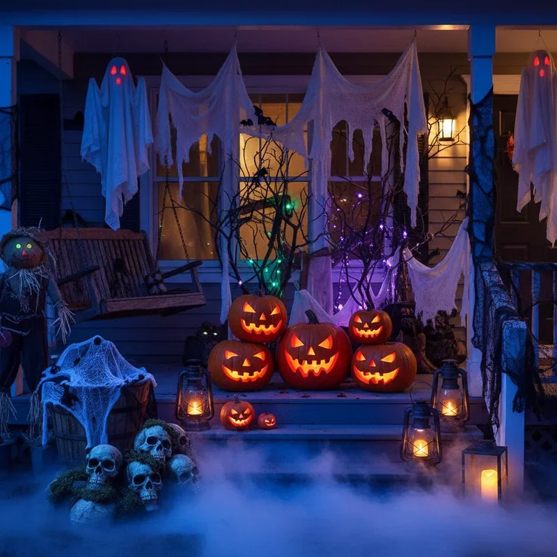 DIY Halloween Front Porch Ideas