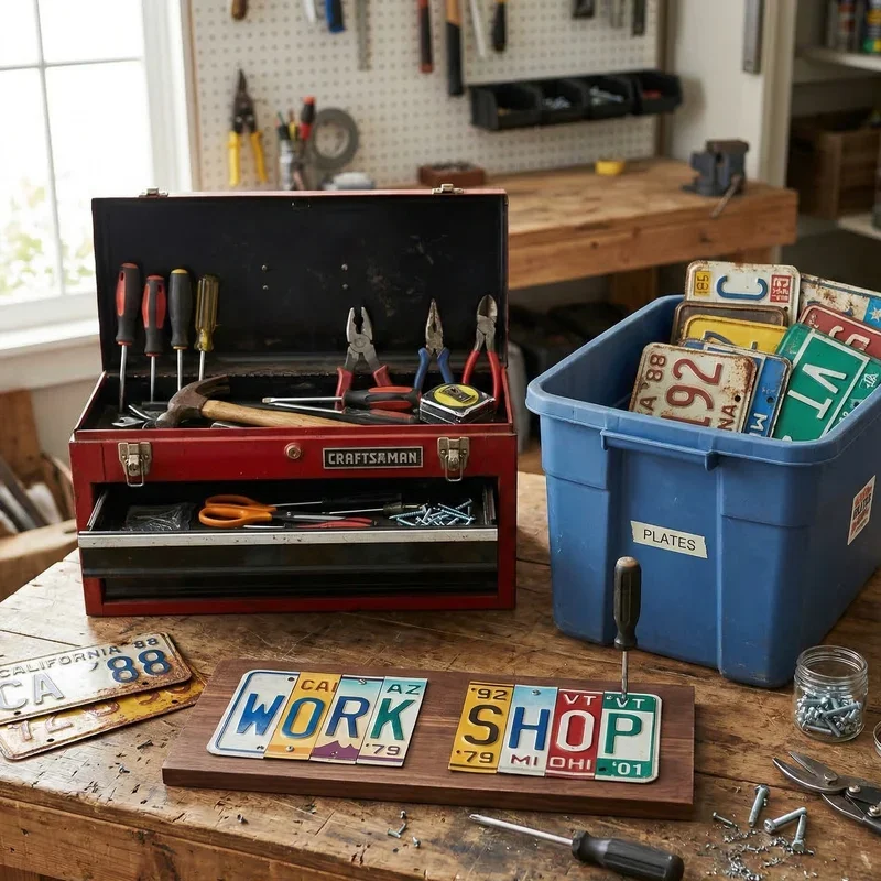 License Plate Craft Ideas