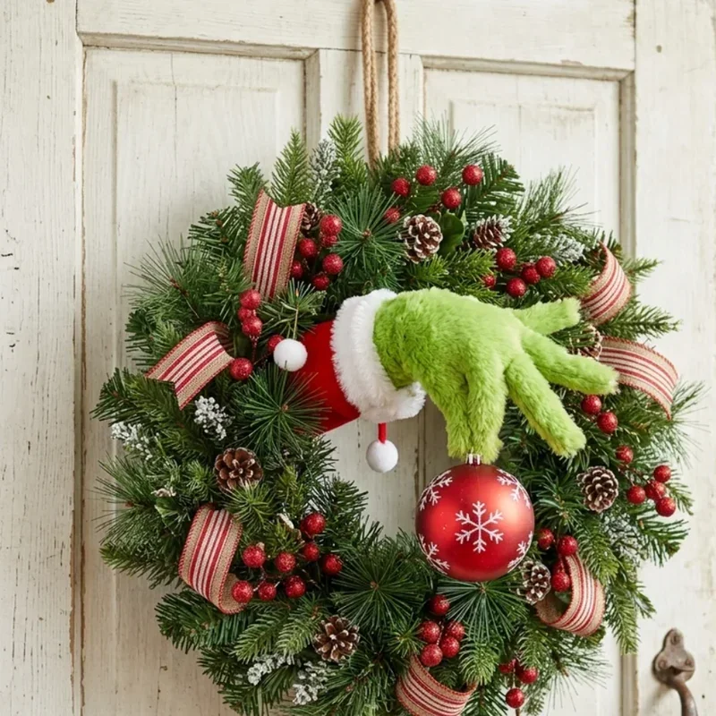 DIY Grinch Wreath Ideas