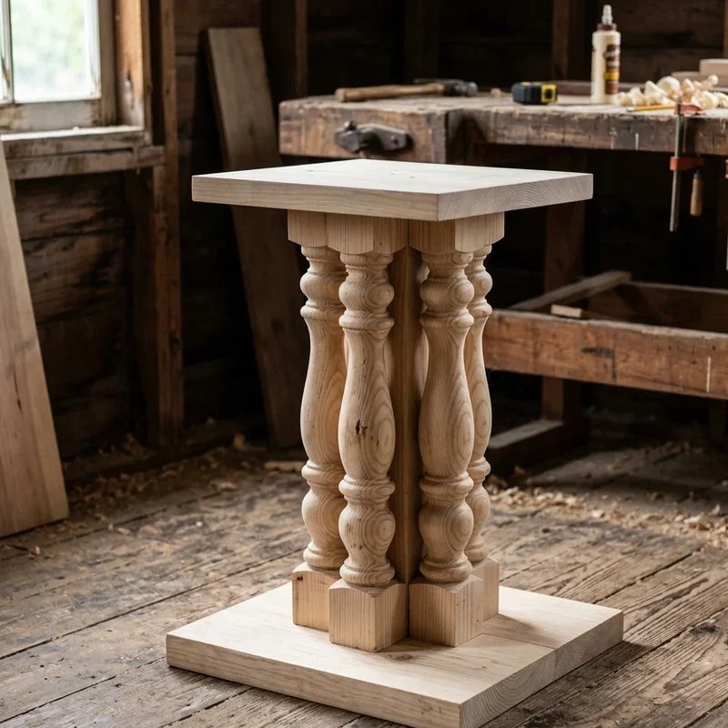 DIY Pedestal Table Base Ideas