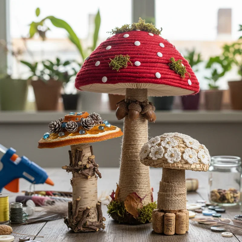 15 Mushroom Craft Ideas for Whimsical DIY Decor