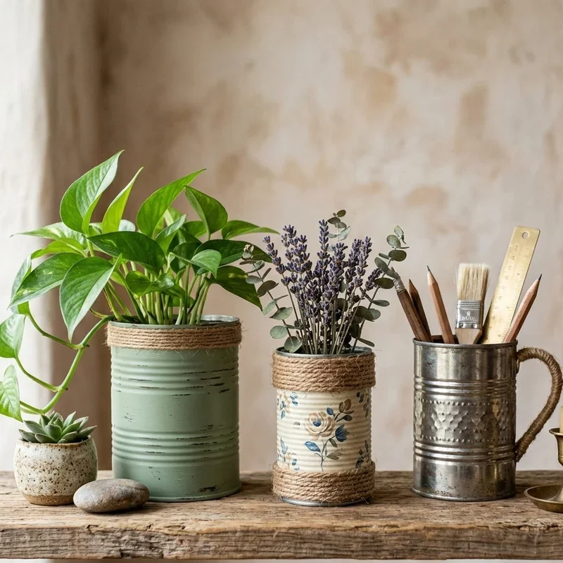 Creative Recycled Tin Can Craft Ideas