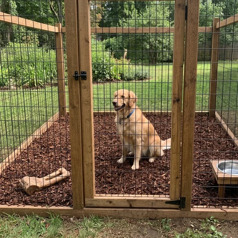 DIY Outdoor Dog Kennel Flooring Ideas