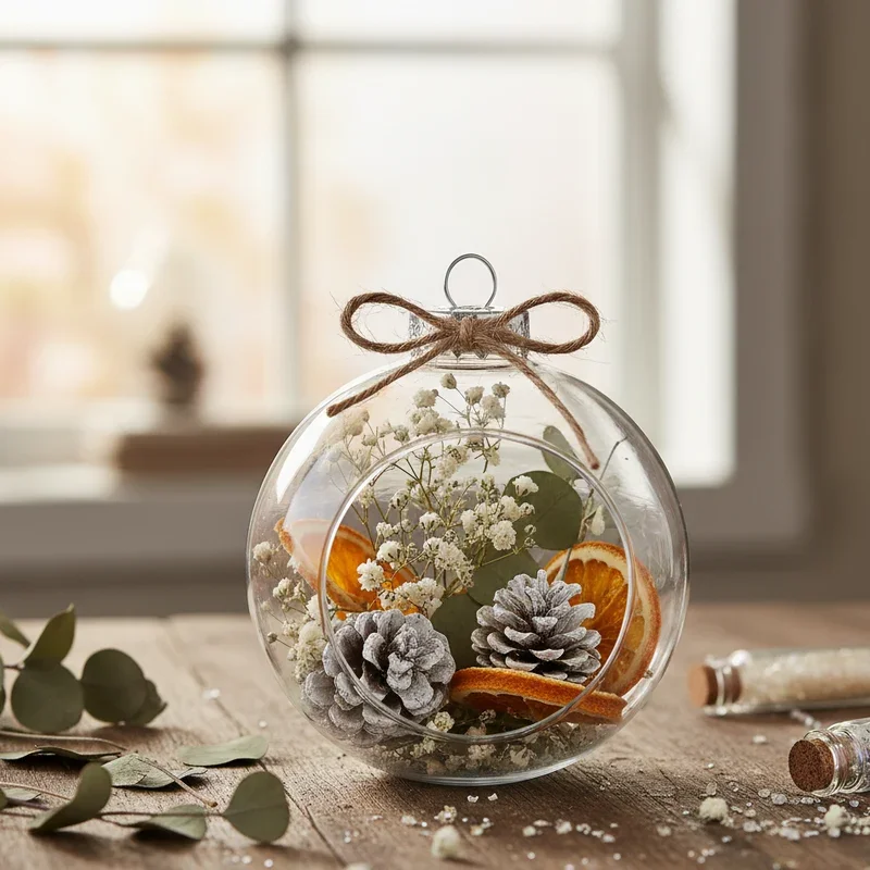 15 DIY Clear Ornament Ideas for Holiday Decorating