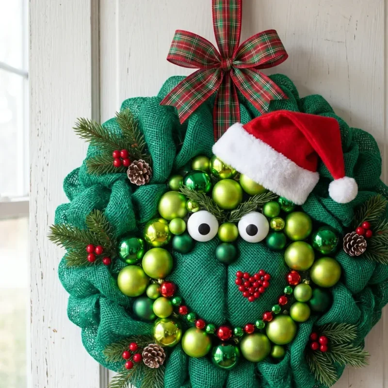 DIY Grinch Wreath Ideas