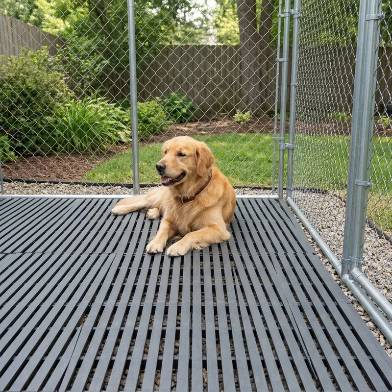 DIY Outdoor Dog Kennel Flooring Ideas
