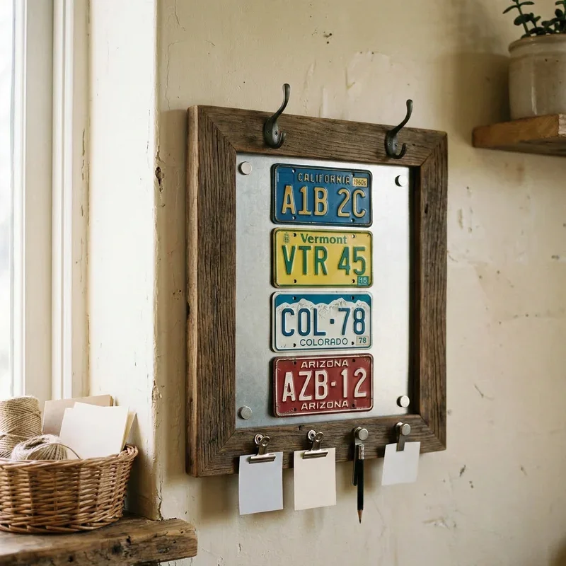 License Plate Craft Ideas