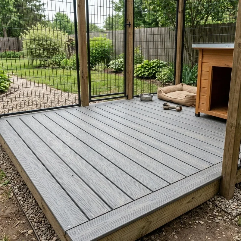 DIY Outdoor Dog Kennel Flooring Ideas