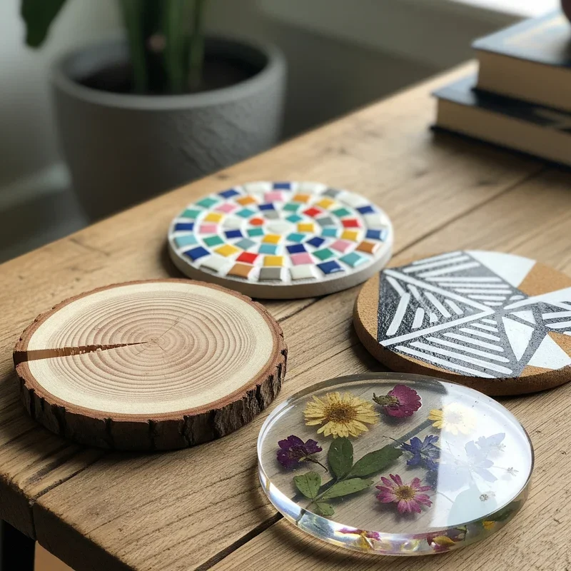 15 DIY Coaster Ideas to Upgrade Your Coffee Table