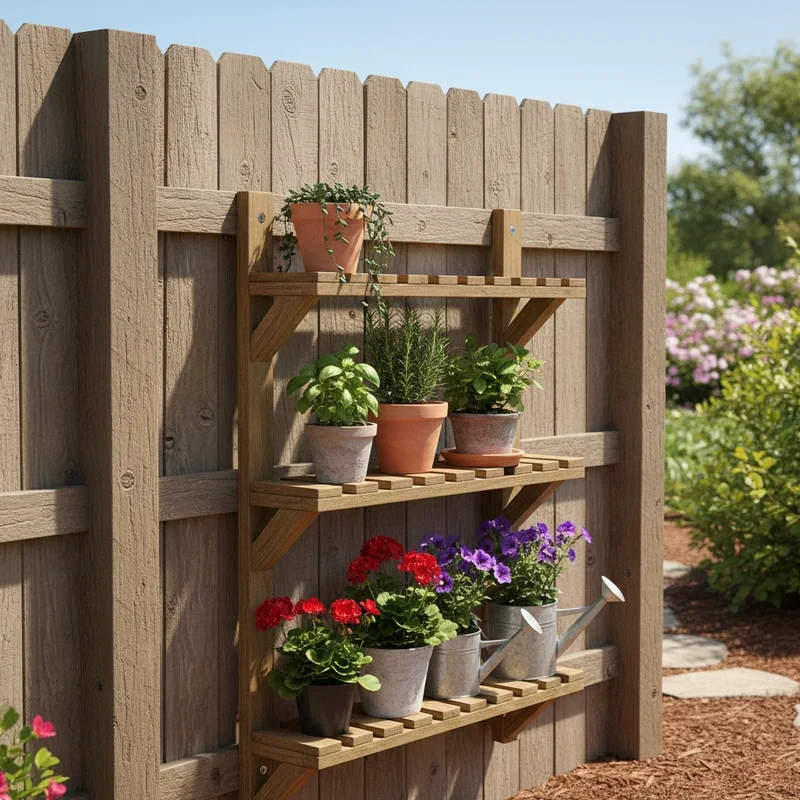 DIY Wood Outdoor Plant Stand Ideas