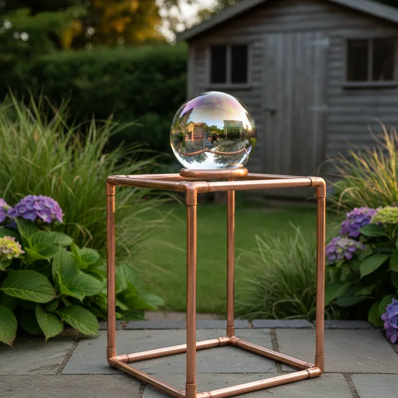 DIY Gazing Ball Stand Ideas