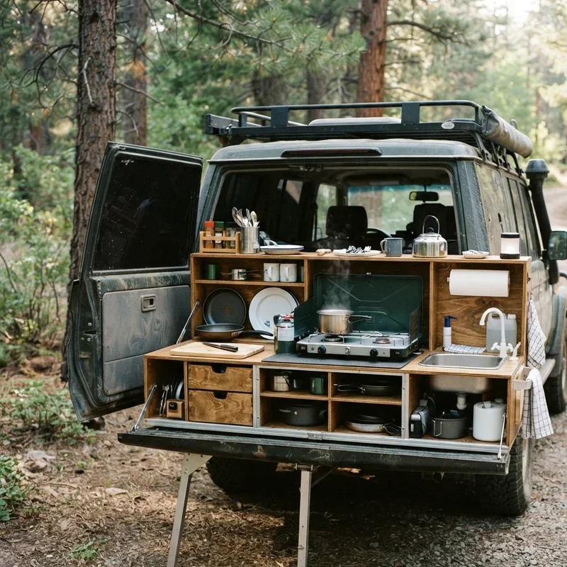 DIY Camping Kitchen Ideas