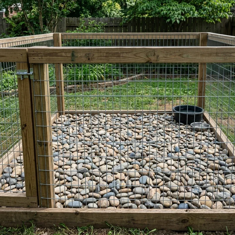DIY Outdoor Dog Kennel Flooring Ideas