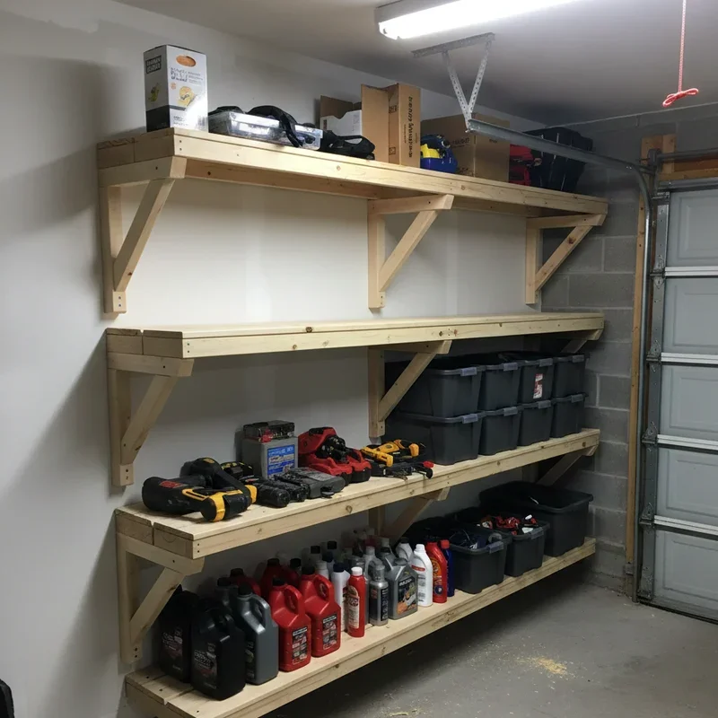 DIY Garage Shelving Ideas