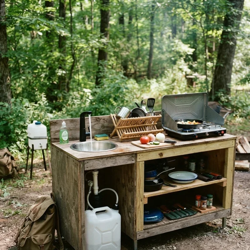 DIY Camping Kitchen Ideas