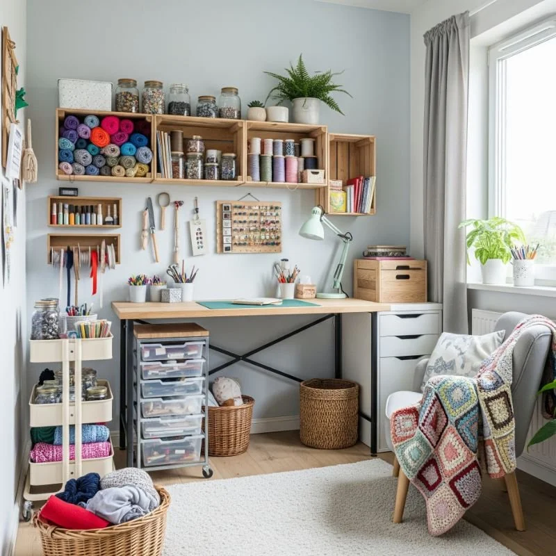 15 DIY Small Craft Room Ideas for Organized Style