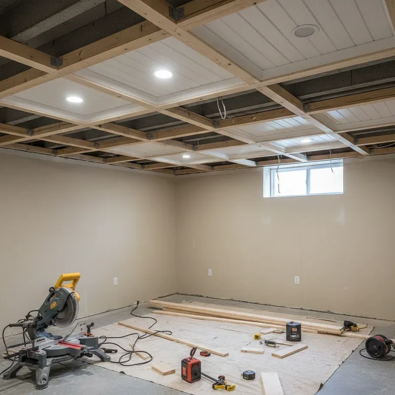 DIY Basement Ceiling Ideas