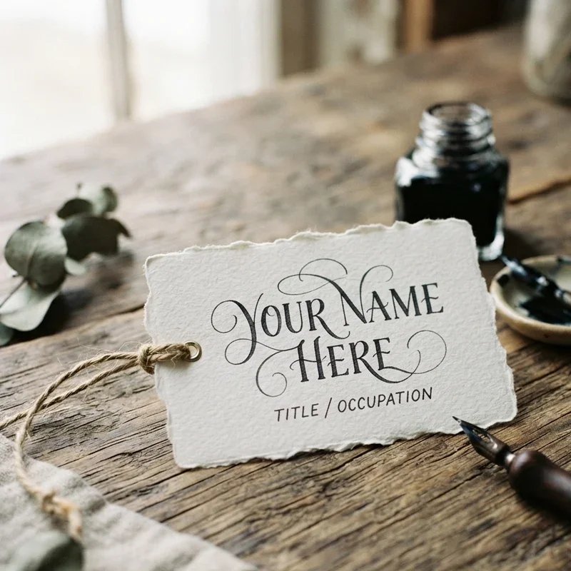 Handmade Name Tag Ideas