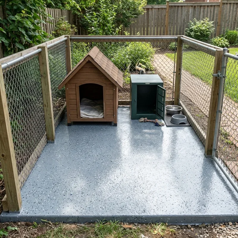 DIY Outdoor Dog Kennel Flooring Ideas