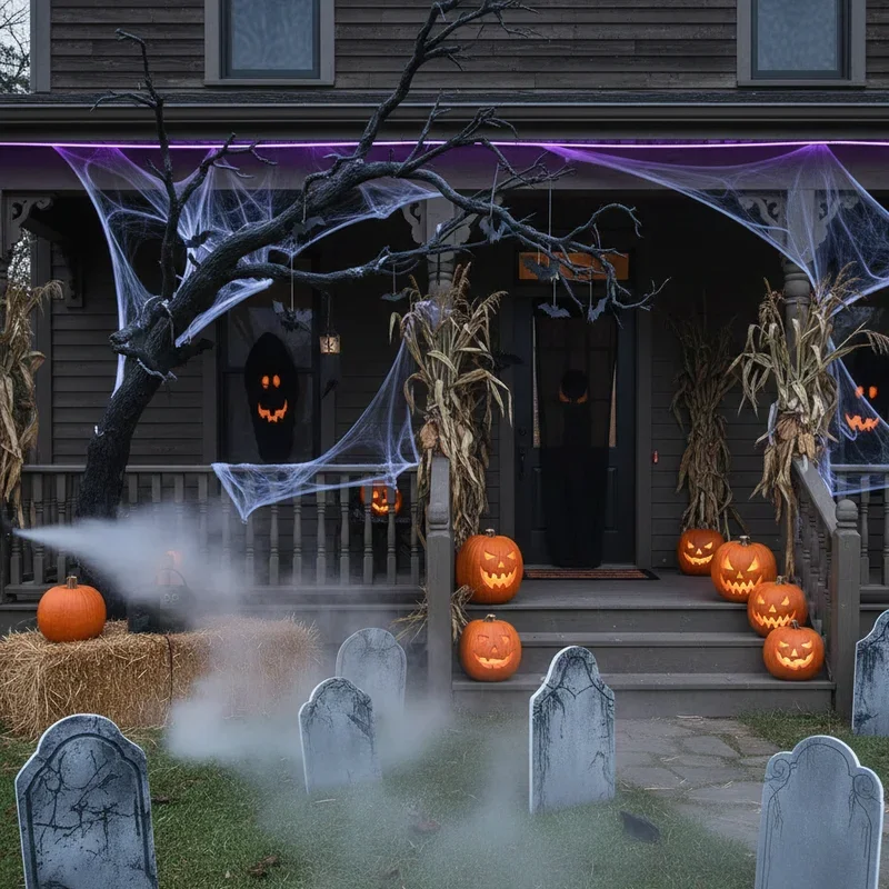 DIY Halloween Front Porch Ideas