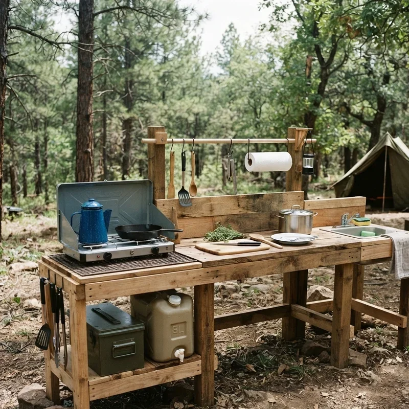 DIY Camping Kitchen Ideas