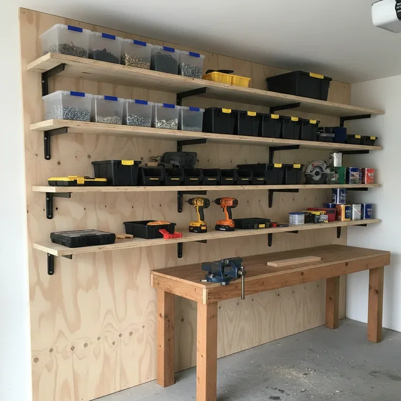 DIY Garage Shelving Ideas