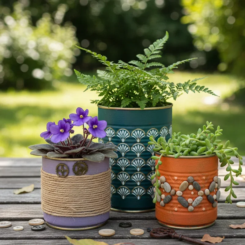 Creative Recycled Tin Can Craft Ideas