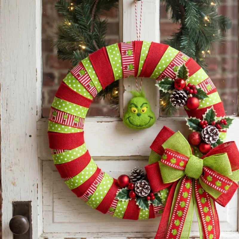 DIY Grinch Wreath Ideas