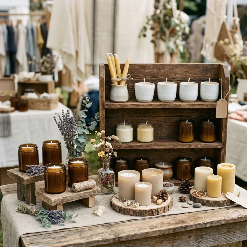 15 Candle Display Ideas for Craft Shows That Attract Buyers