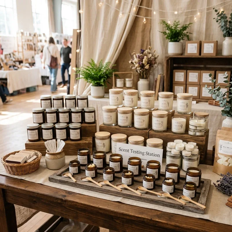 Candle Display Ideas for Craft Shows