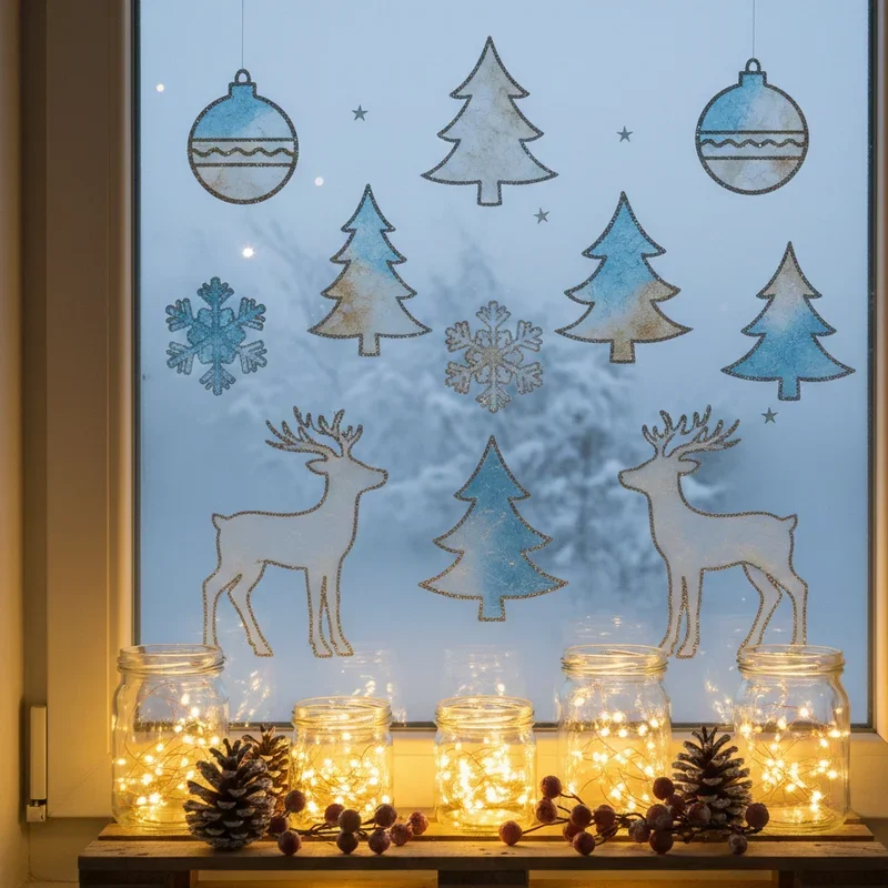 DIY Christmas Window Ideas