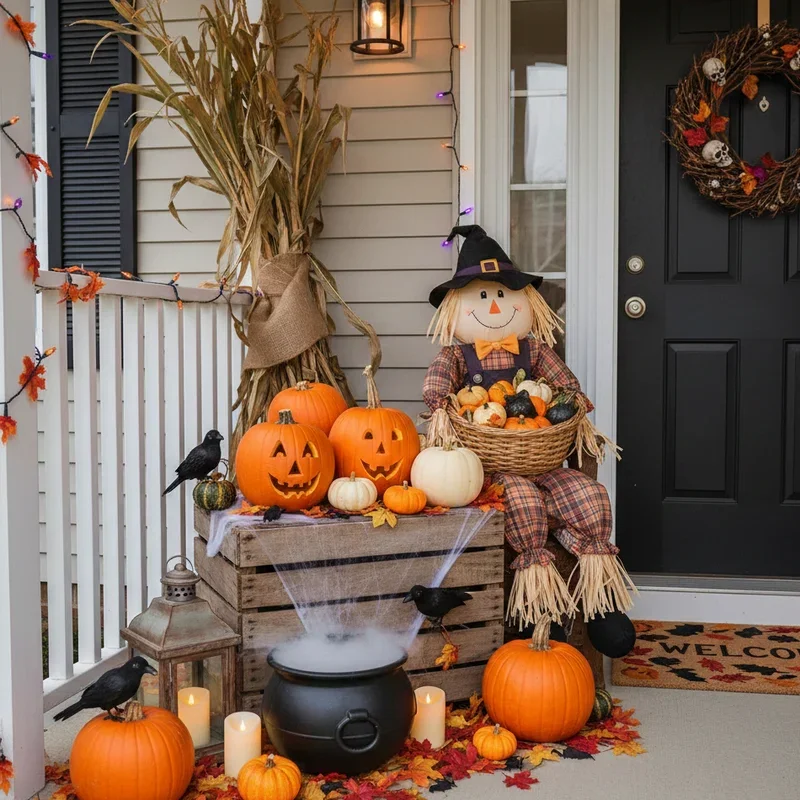 DIY Halloween Front Porch Ideas