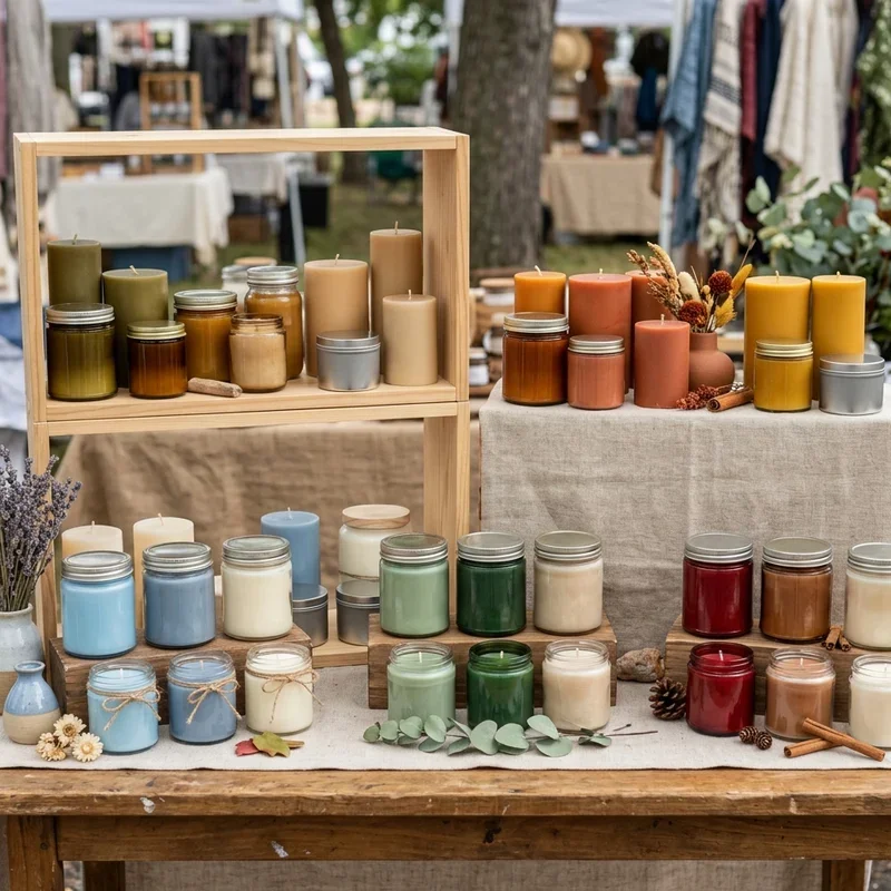 Candle Display Ideas for Craft Shows