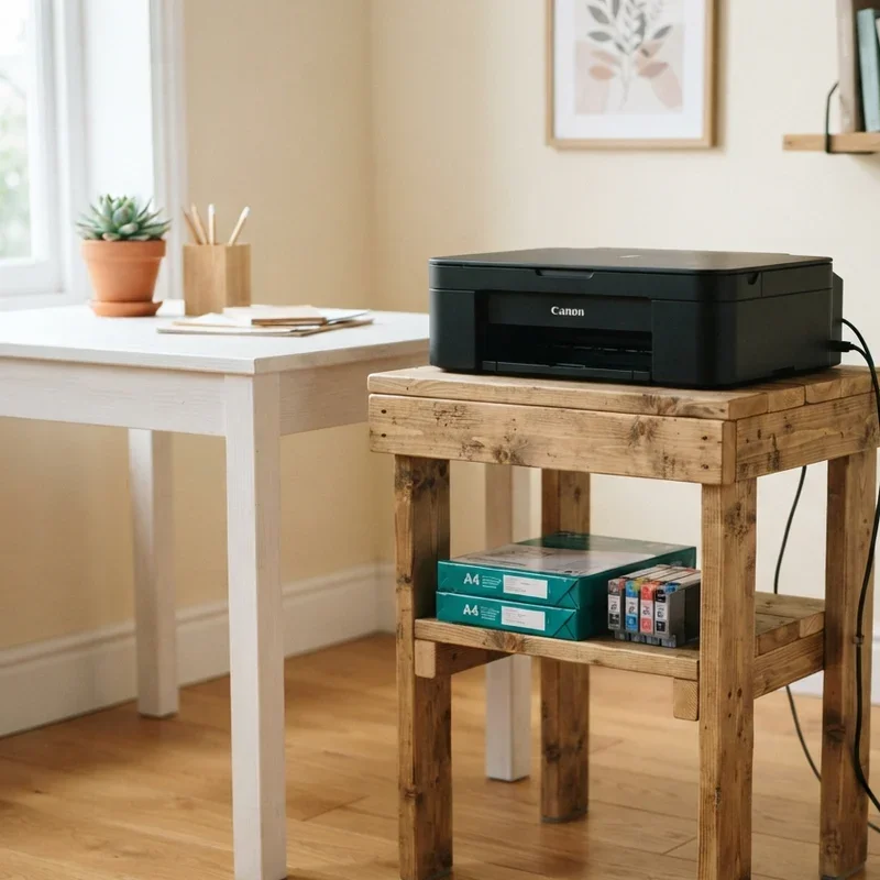 15 DIY Printer Stand Ideas for Smart Home Office Storage