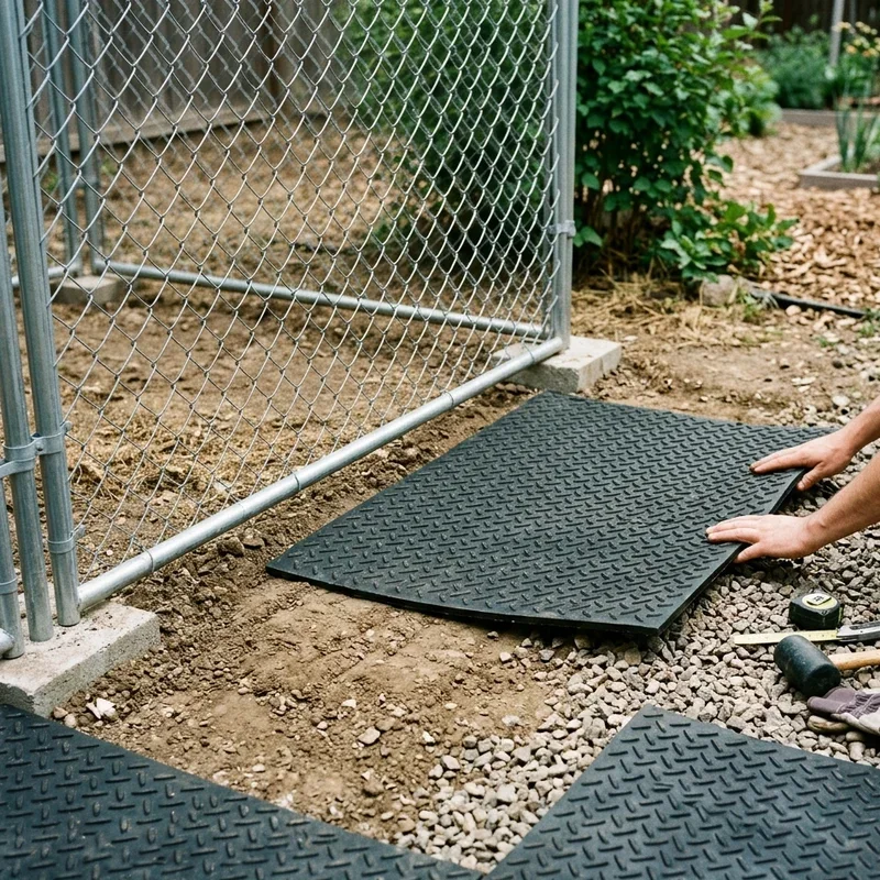 DIY Outdoor Dog Kennel Flooring Ideas