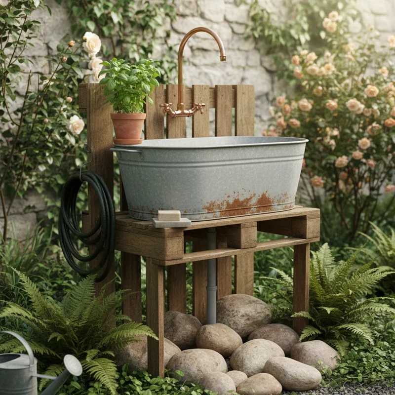 15 DIY Outdoor Sink Ideas for Your Backyard Space